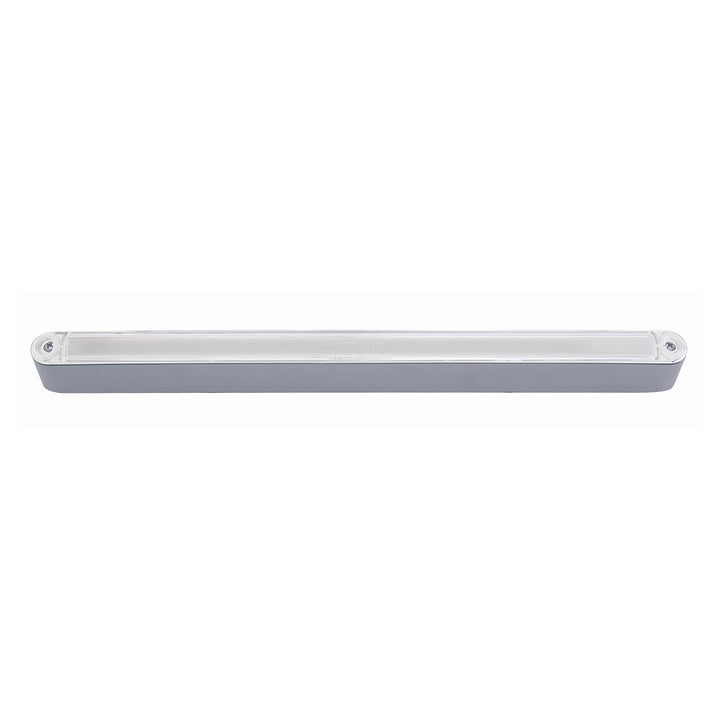 24 LED Dual Function 12" GloLight Bar With Bezel - Amber LED/Clear Lens - View 4