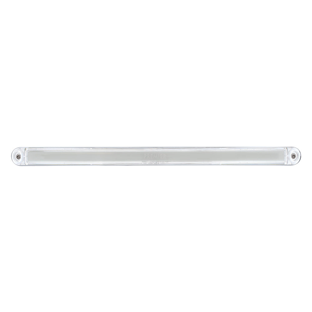 24 LED Dual Function 12" GloLight Bar With Bezel - Red LED/Clear Lens - View 2