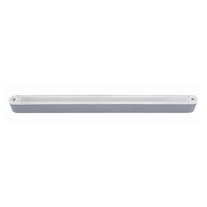 24 LED Dual Function 12" GloLight Bar With Bezel - Red LED/Clear Lens - View 4
