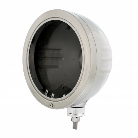 Stainless "Bullet" Embossed Stripe Headlight Housing - View 1