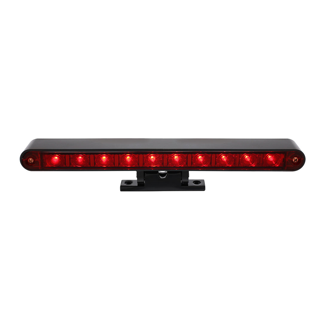 10 LED Dual Function 3rd Brake Light With Black Swivel Pedestal Base - Red LED/Red Lens - View 3