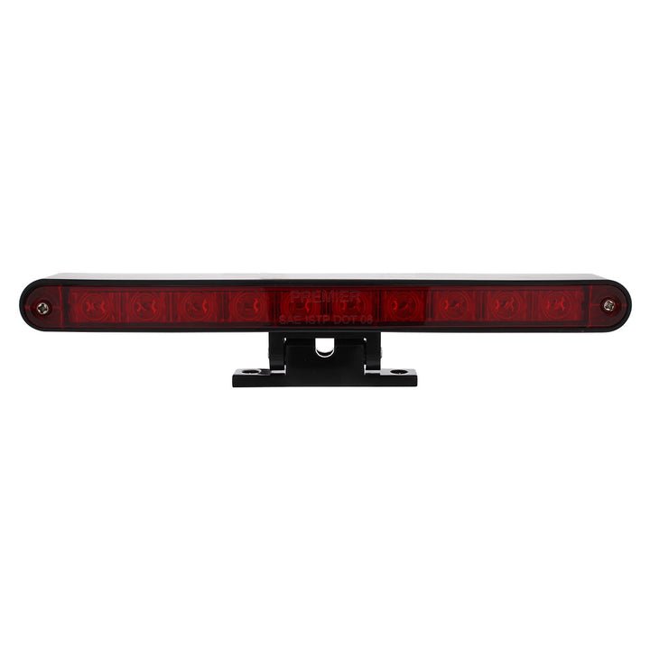10 LED Split Function 3rd Brake Light With Black Swivel Pedestal Base - Red LED/Red Lens - View 4