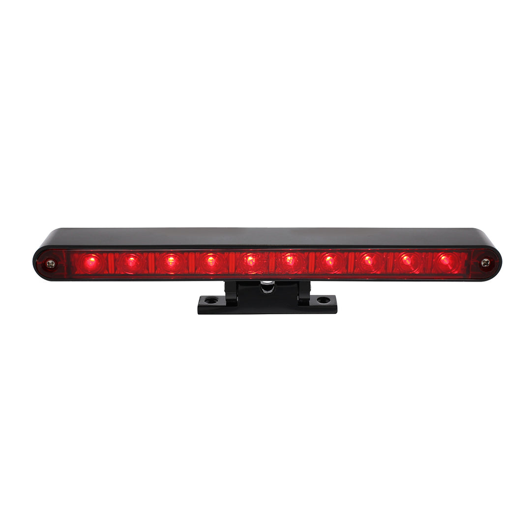 10 LED Split Function 3rd Brake Light With Black Swivel Pedestal Base - Red LED/Red Lens - View 5