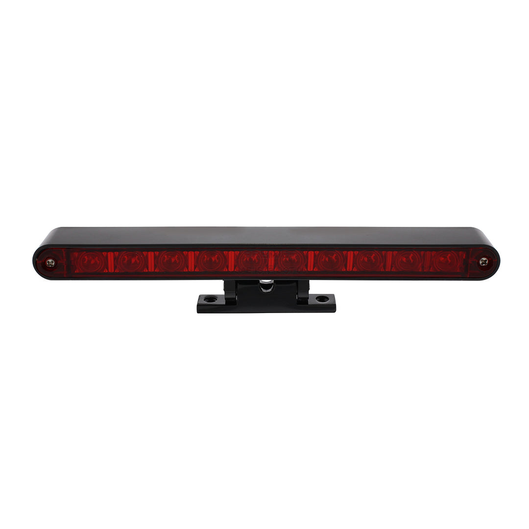 10 LED Split Function 3rd Brake Light With Black Swivel Pedestal Base - Red LED/Red Lens - View 6