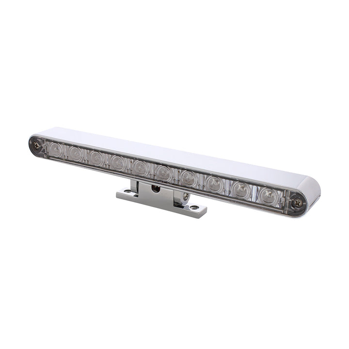10 LED Dual Function 3rd Brake Light With Chrome Swivel Pedestal Base - Red LED/Clear Lens - View 6