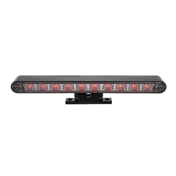 10 LED Dual Function 3rd Brake Light With Black Swivel Pedestal Base - Red LED/Clear Lens - View 3