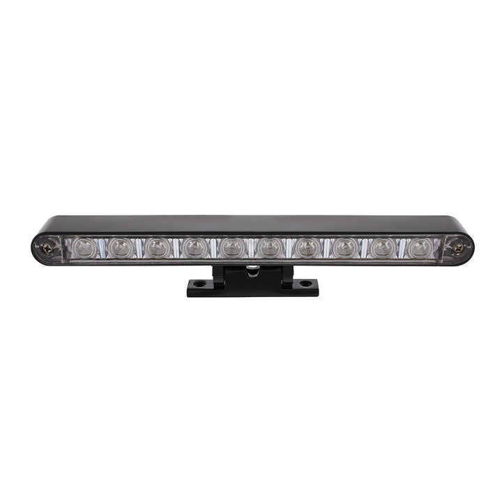 10 LED Dual Function 3rd Brake Light With Black Swivel Pedestal Base - Red LED/Clear Lens - View 4
