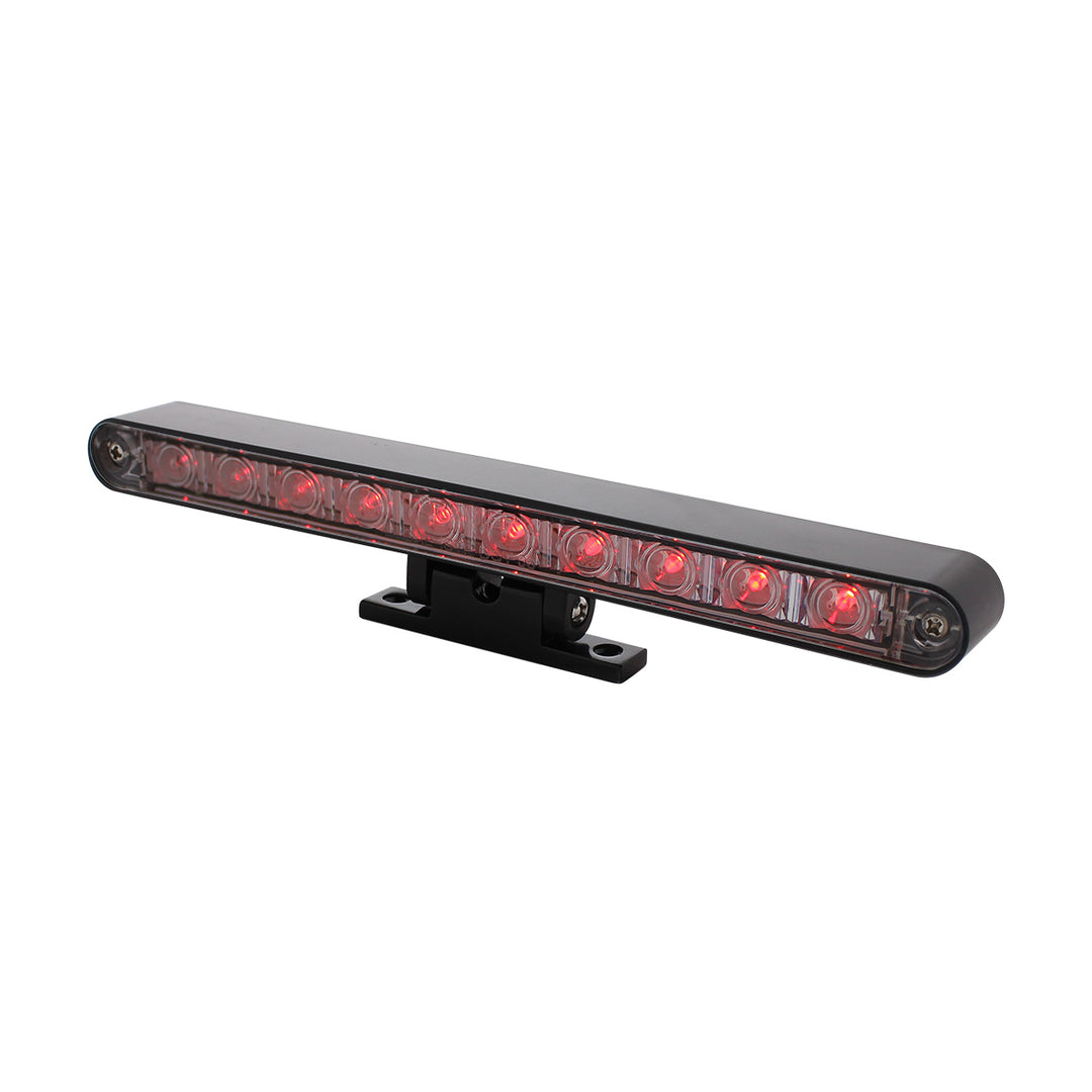 10 LED Dual Function 3rd Brake Light With Black Swivel Pedestal Base - Red LED/Clear Lens - View 5