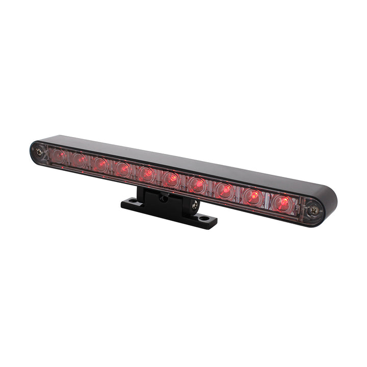 10 LED Dual Function 3rd Brake Light With Black Swivel Pedestal Base - Red LED/Clear Lens - View 5