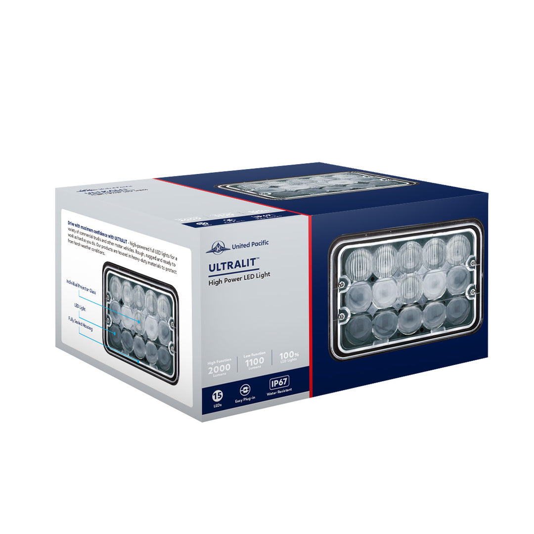 ULTRALIT - 15 High Power LED Projector Rectangular Light - View 4