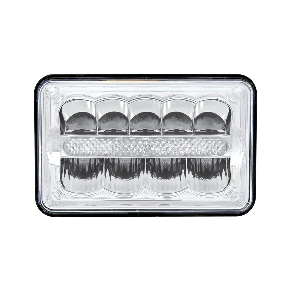 ULTRALIT - 9 High Power LED 4" X 6" Rectangular Light With White Position Light Bar - View 2