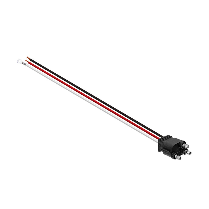 3 Wire Pigtail With 3 Prong Straight Plug - 12" Lead (Retail) - View 2
