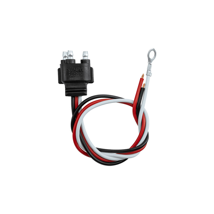 3 Wire Pigtail With 3 Prong Straight Plug - 12" Lead (Retail) - View 3