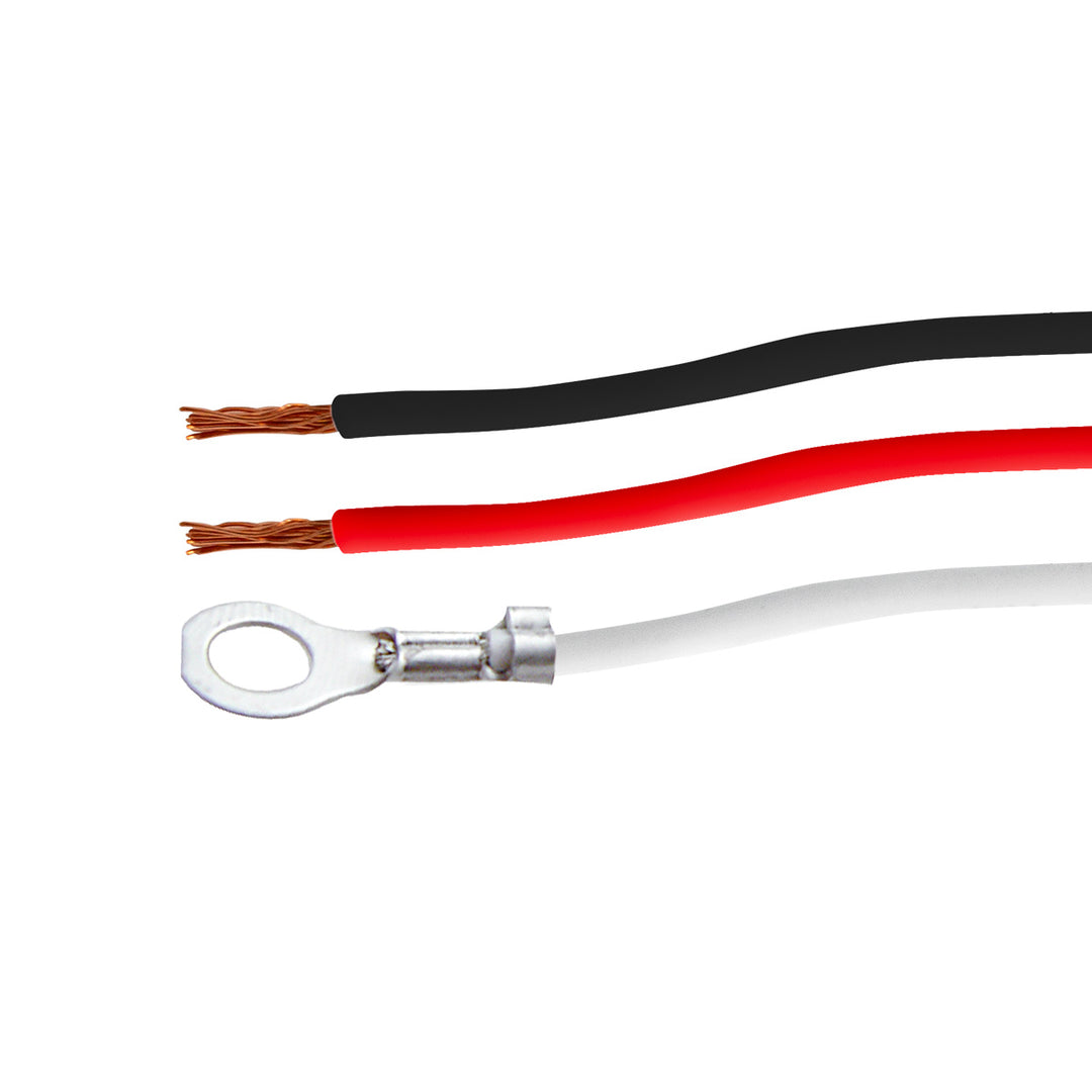 3 Wire Pigtail With 3 Prong Right Angle Plug - 12" Lead (Retail) - View 4