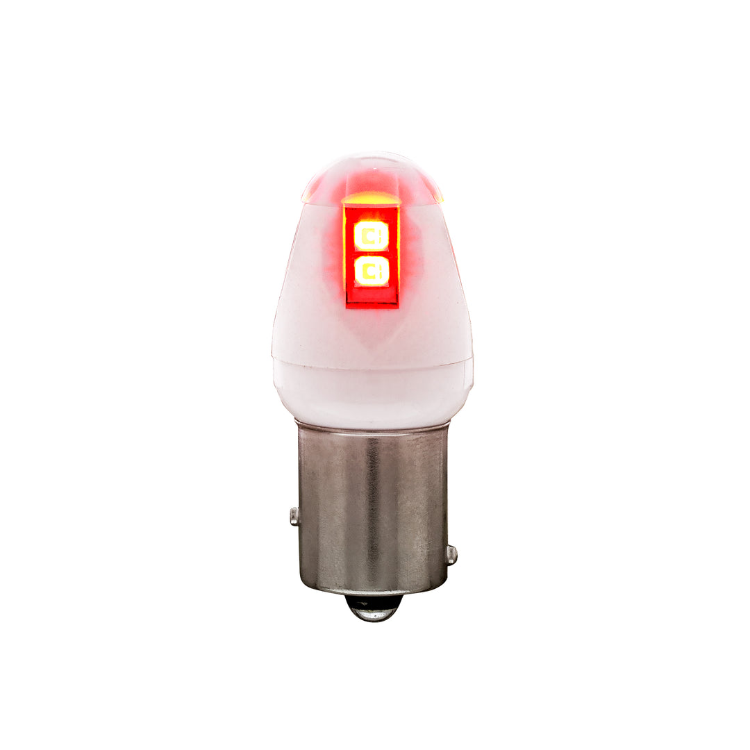 High Power 8 LED 1157 Type Bulb - Red (Color Box of 2) - View 1