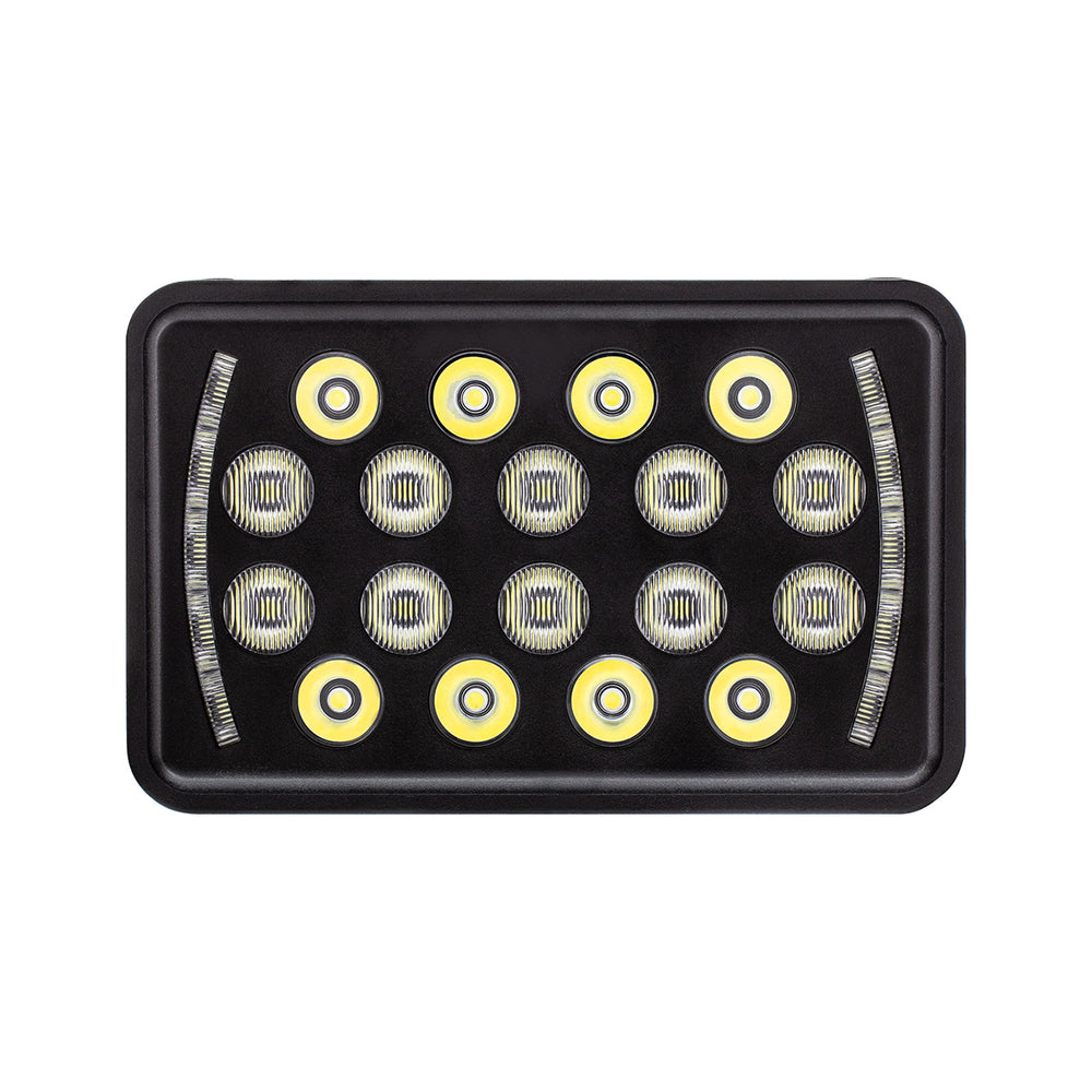 ULTRALIT - 18 High Power LED Rectangular Light With LED Position Light Bar - View 2