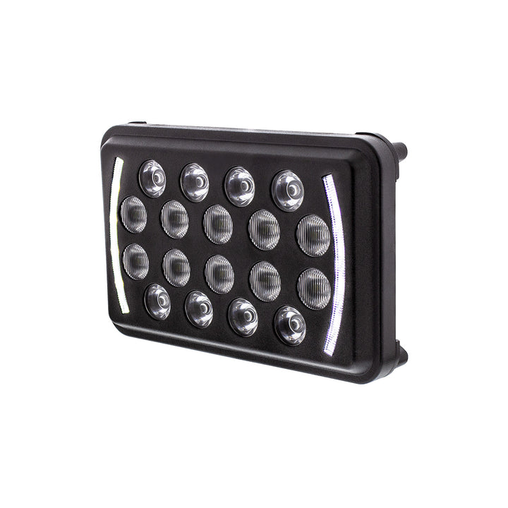 ULTRALIT - 18 High Power LED Rectangular Light With LED Position Light Bar - View 3