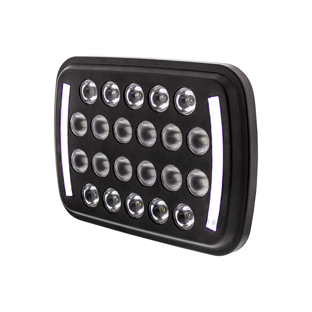ULTRALIT - 22 High Power LED Rectangular Light With LED Position Light Bars - View 3