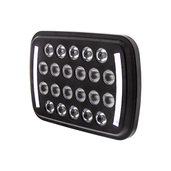 ULTRALIT - 22 High Power LED Rectangular Light With LED Position Light Bars - View 3