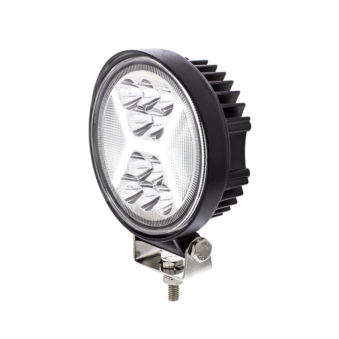 4.5" 24 High Power LED Work Light With "X" White Light Guide - View 3