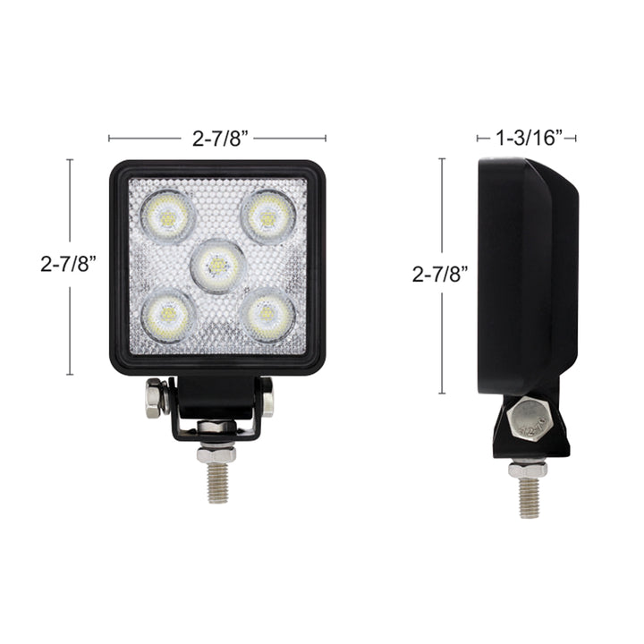 5 LED High Power Mini Work Light - Square Flood Light - View 5