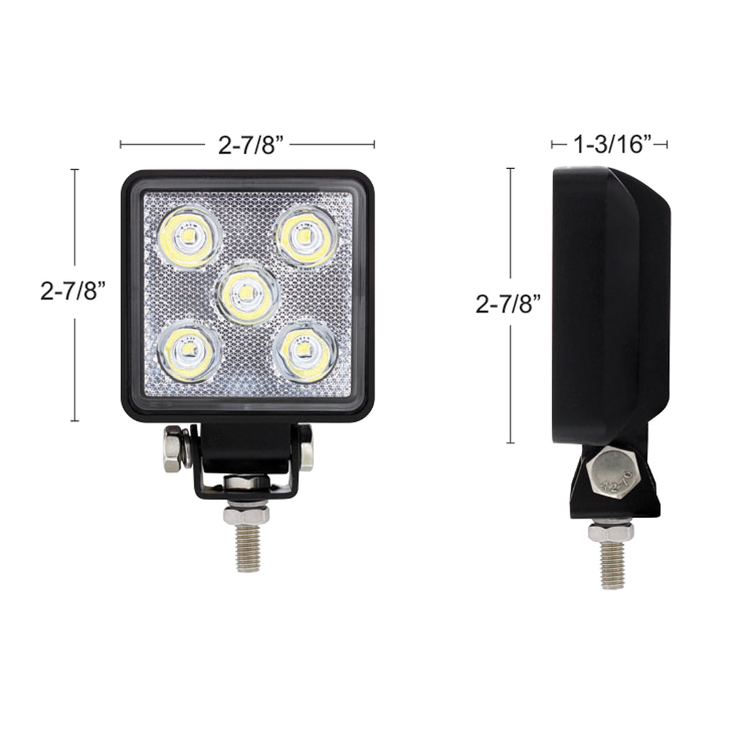 5 LED High Power Mini Work Light - Square Spot Light - View 5