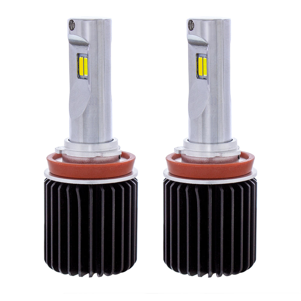 Triple Color High Power 12V H11 LED Bulbs - White/Yellow/W+Y (2-Pack) - View 2