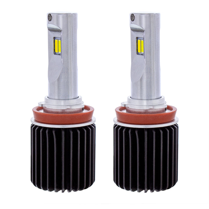 Triple Color High Power 12V H11 LED Bulbs - White/Yellow/W+Y (2-Pack) - View 2