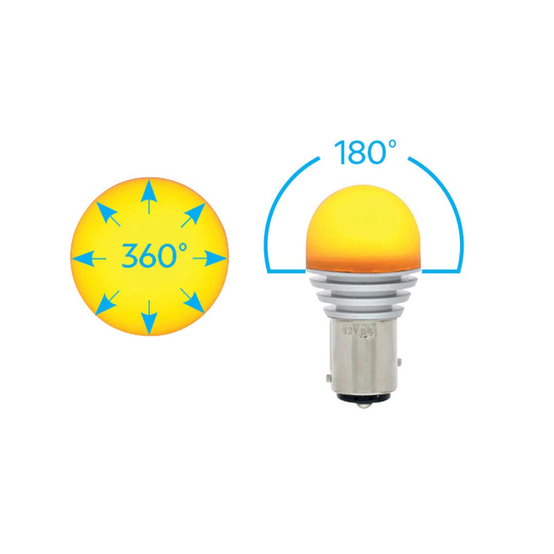 High Power 1157 LED Bulb - Amber - View 5