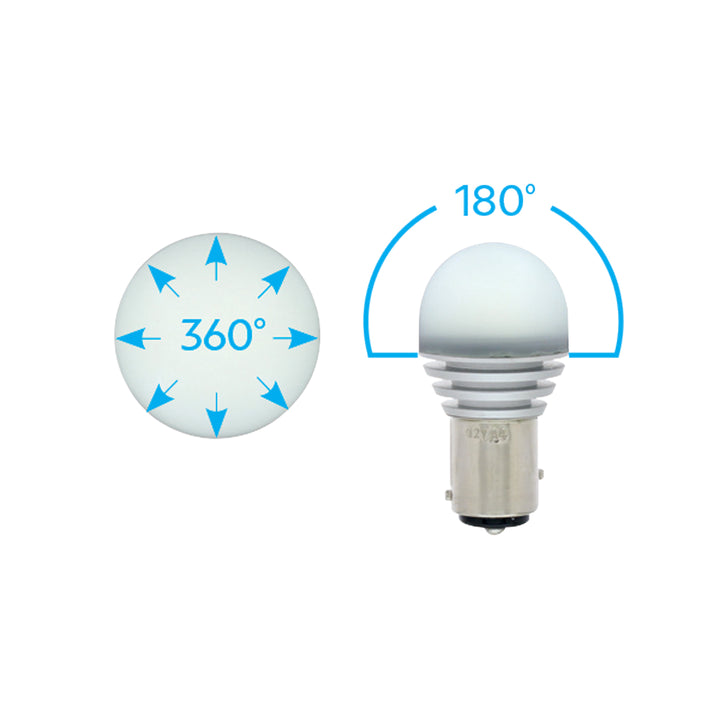 High Power 1157 LED Bulb - White - View 5