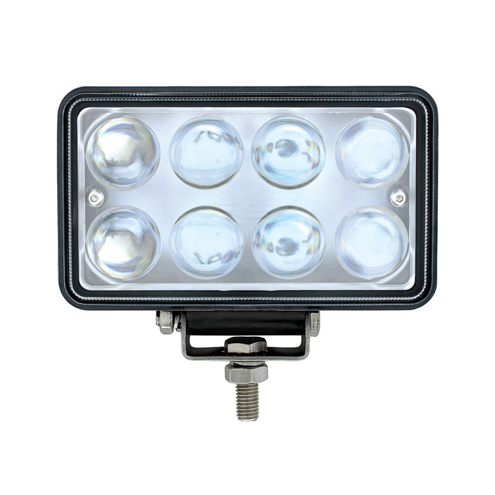 8 High Power LED Rectangular Work Light With Projector Lens - View 1