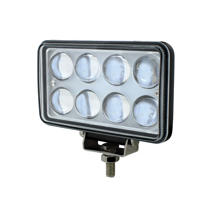 8 High Power LED Rectangular Work Light With Projector Lens - View 2