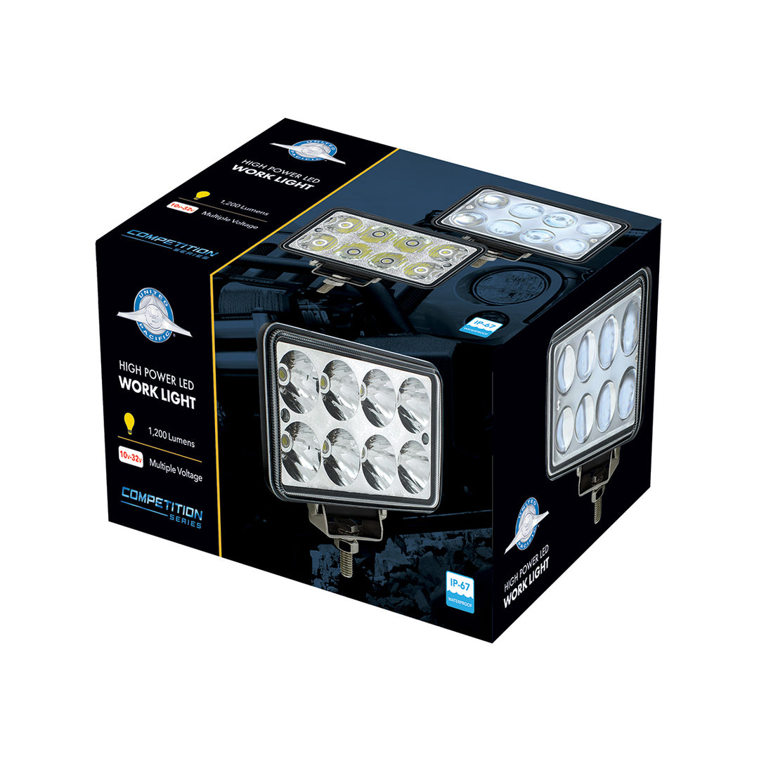 8 High Power LED Rectangular Work Light With Projector Lens - View 4