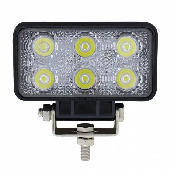 6 High Power LED Rectangular Driving/Work Light - View 1