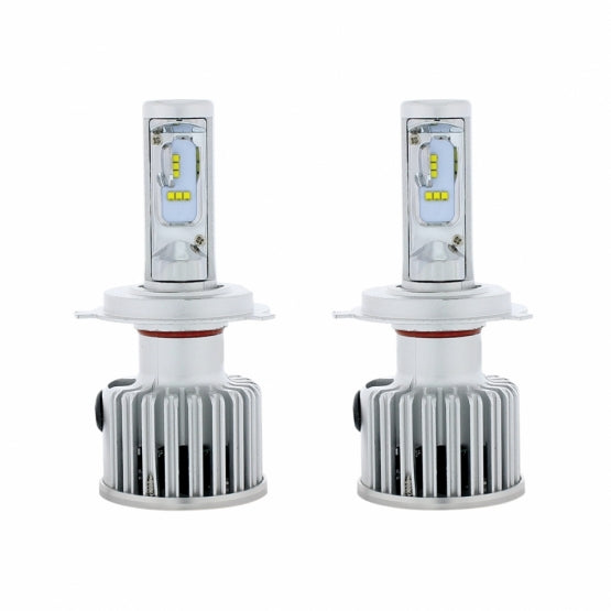 High Power H4 LED Bulb With Fan (Pair) - View 1