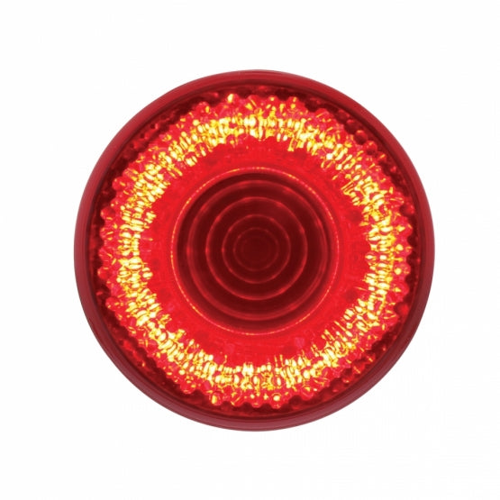 9 LED 2" Round Mirage Light (Clearance/Marker) - Red LED/Red Lens - View 1