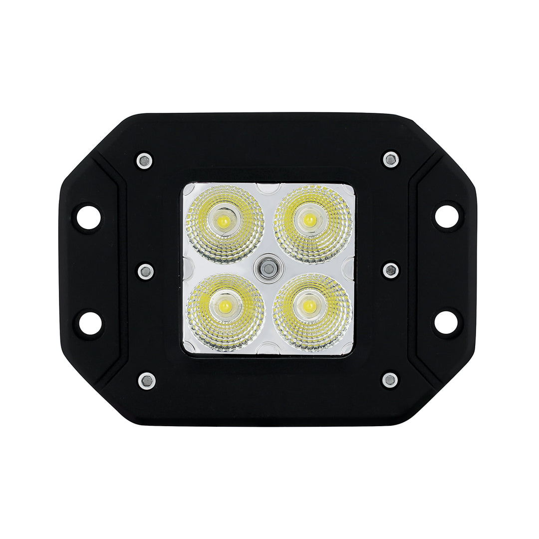 4 High Power LED Flange Mount Work Light - Flood Light - View 1