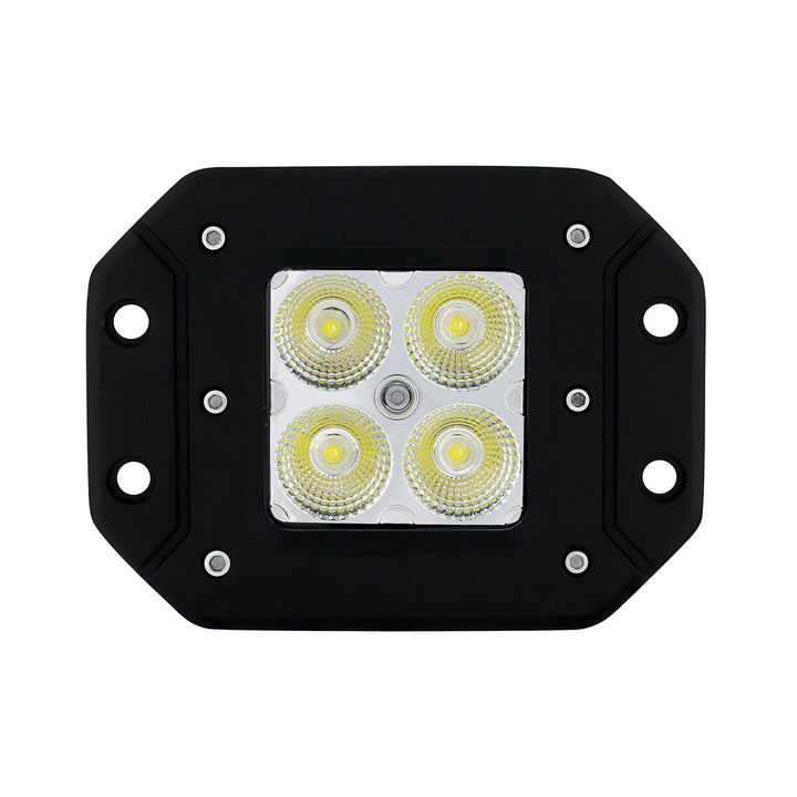 4 High Power LED Flange Mount Work Light - Flood Light - View 1