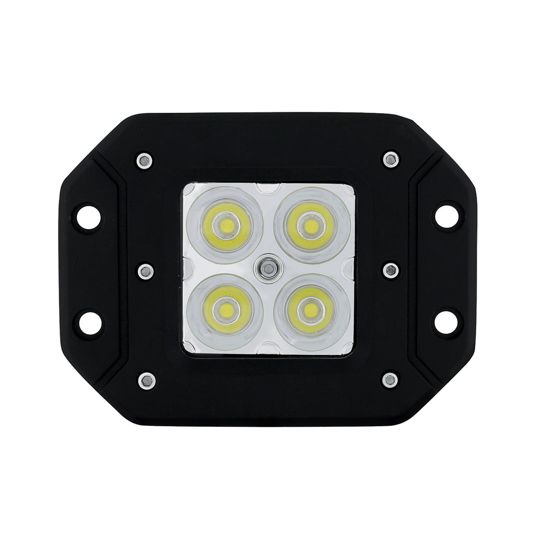 4 High Power LED Flange Mount Work Light - Spot Light - View 1