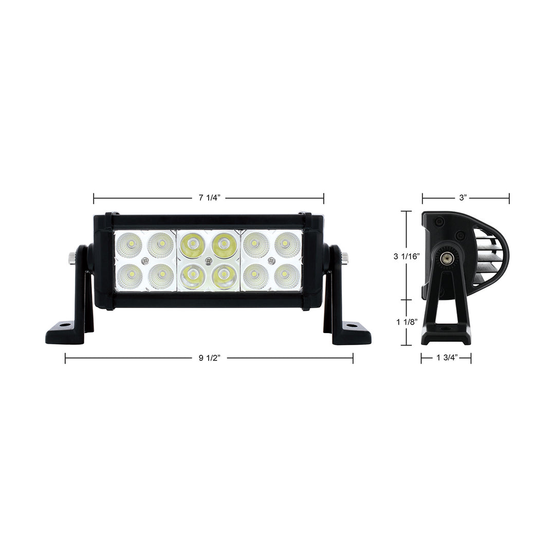 12 High Power LED 7" Combo Light Bar - Competition Series - View 5