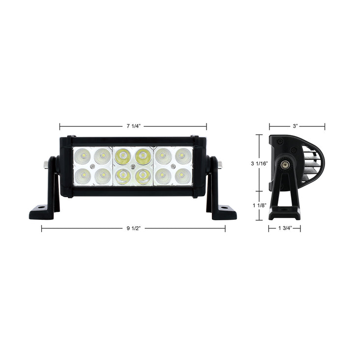 12 High Power LED 7" Combo Light Bar - Competition Series - View 5