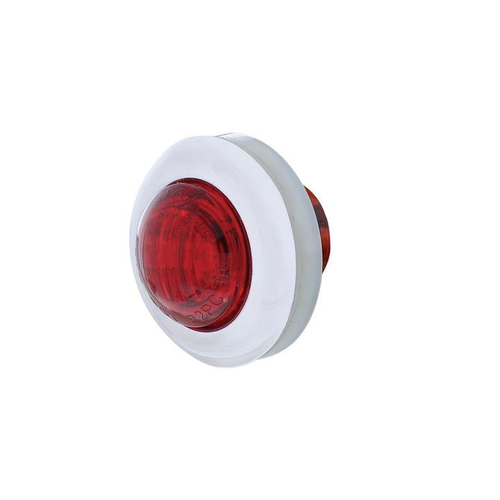 3 LED Dual Function 3/4" Mini Auxiliary/Utility Light With Bezel &amp; Washer - Red LED/Red Lens - View 3