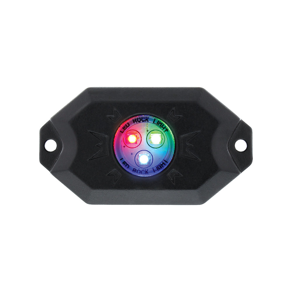 RGB Multi-Color 500 Lumen LED Rock Light 4-Piece Kit - View 2