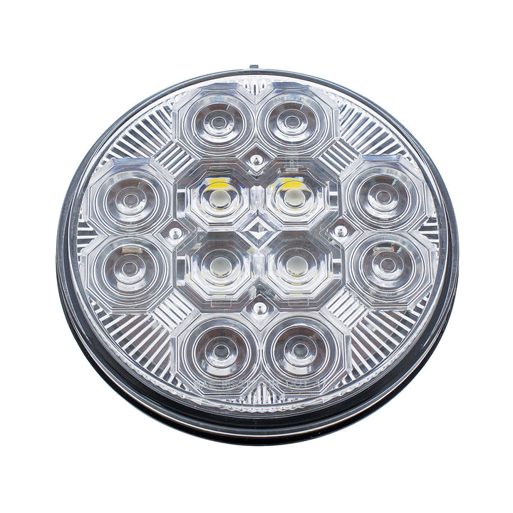 4" Round Combo Light With 12 LED Stop, Turn &amp; Tail &amp; 16 LED Back-Up - Red LED/Clear Lens - View 5