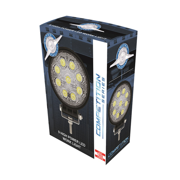 9 High Power LED 4-1/2" Round "Competition Series" Work Light - Spot - View 2