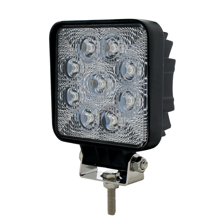 9 High Power LED 4-1/4" Square "Competition Series" Work Light - Flood - View 2