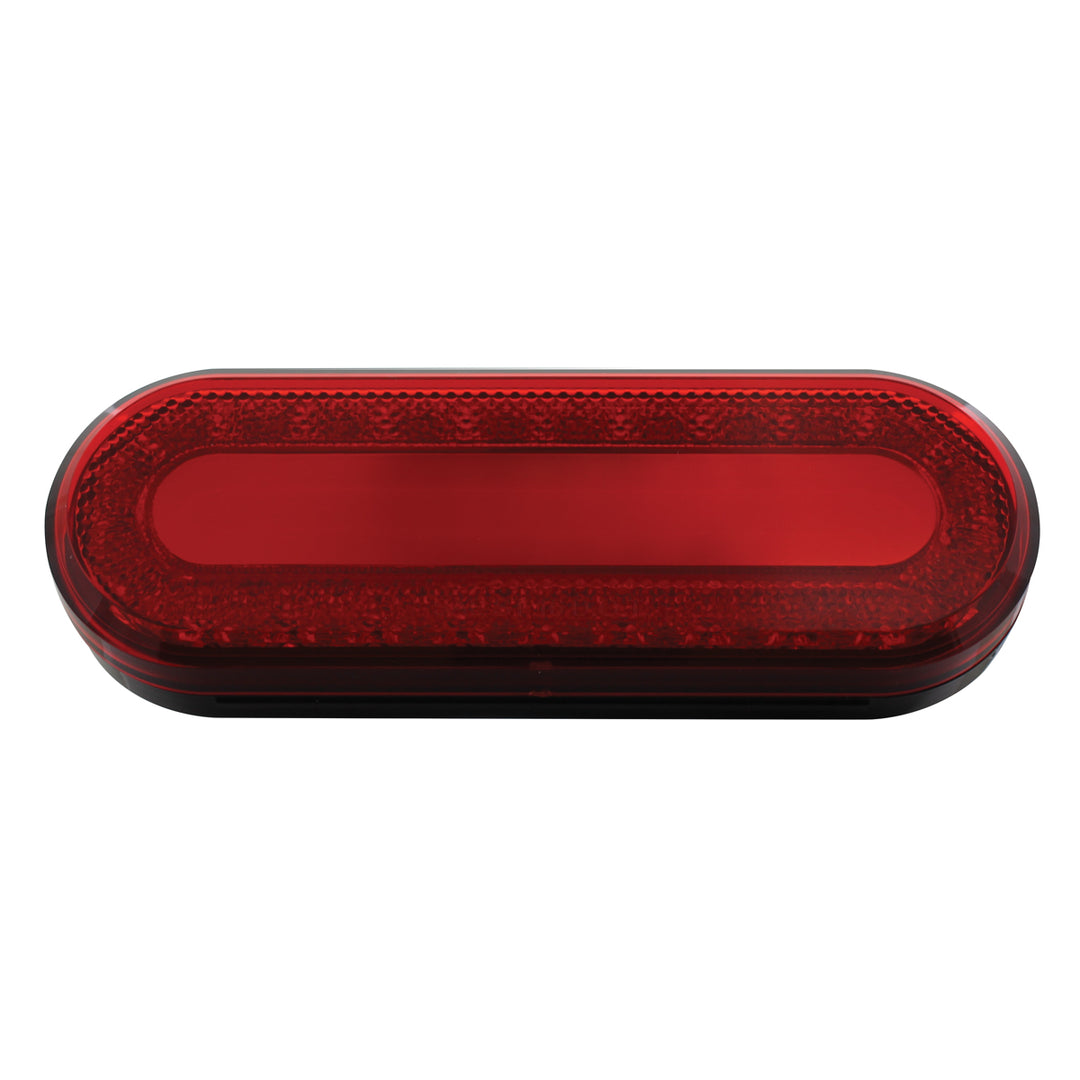 24 LED 6" Oval Mirage Light (Stop, Turn &amp; Tail) - Red LED/Red Lens - View 3