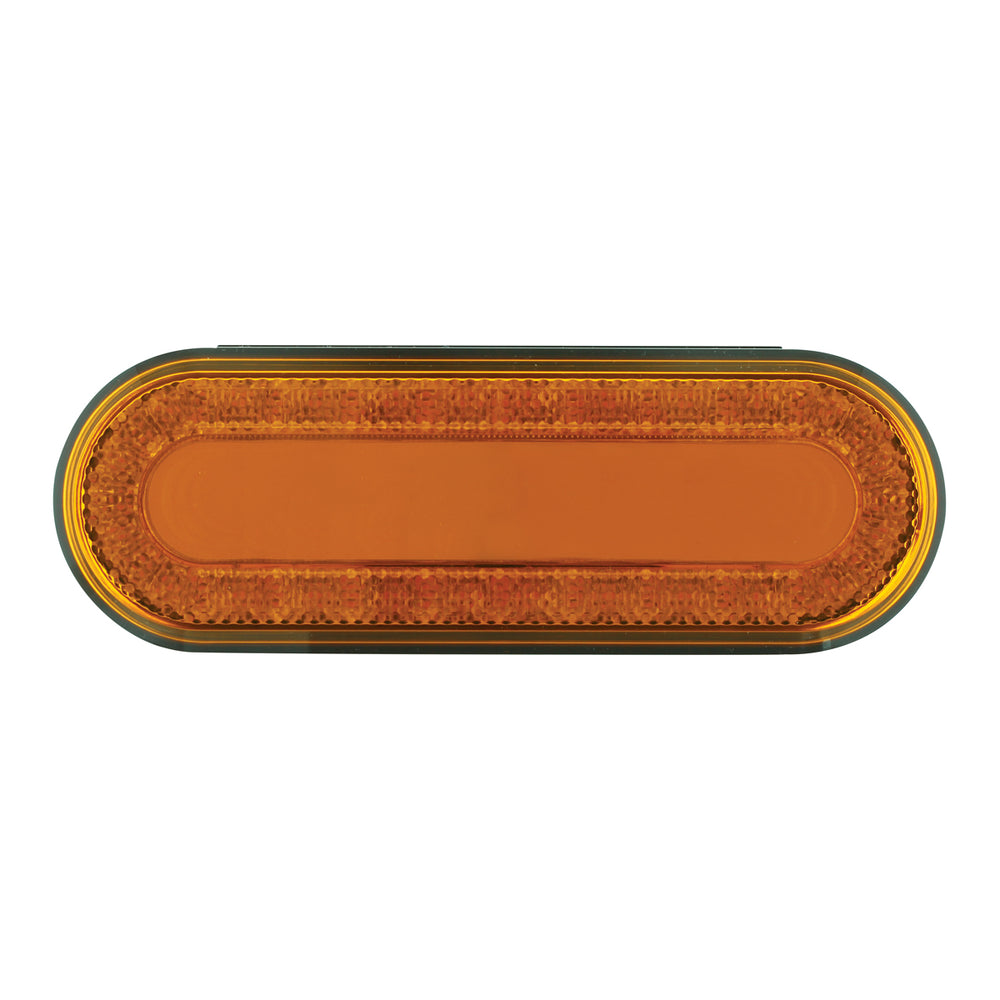24 LED 6" Oval Mirage Light (Turn Signal) - Amber LED/Amber Lens - View 2