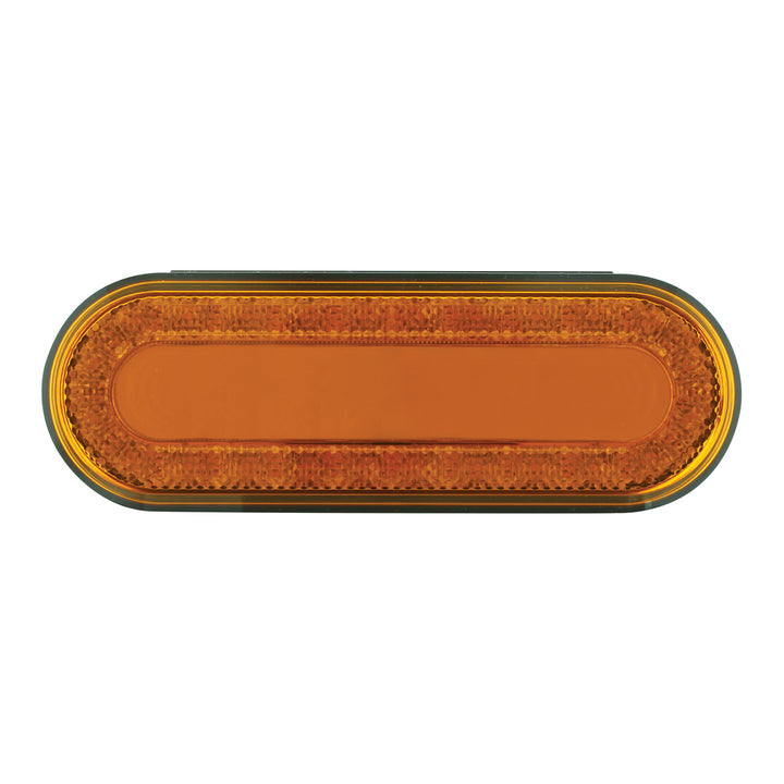 24 LED 6" Oval Mirage Light (Turn Signal) - Amber LED/Amber Lens - View 2