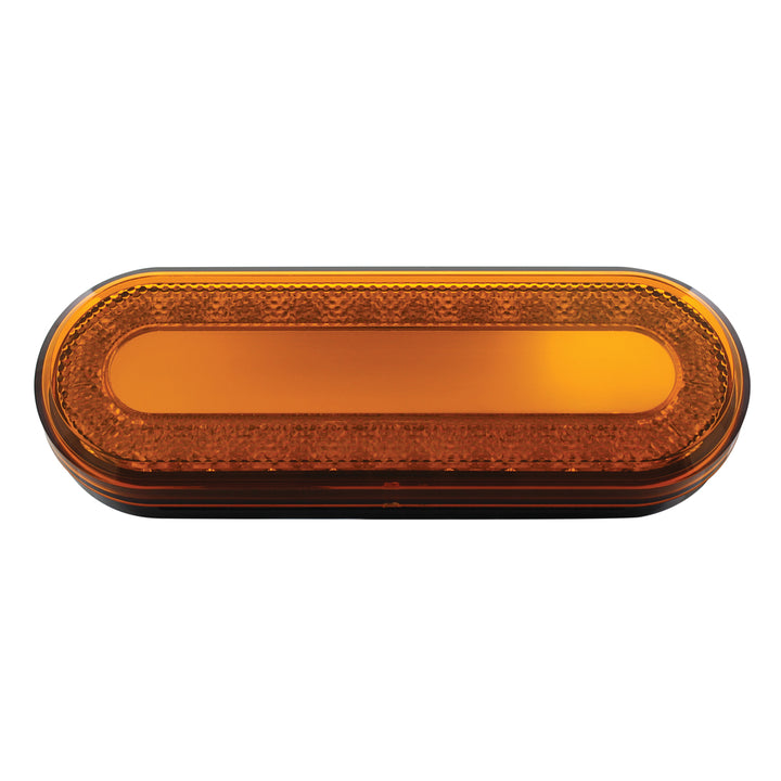 24 LED 6" Oval Mirage Light (Turn Signal) - Amber LED/Amber Lens - View 3